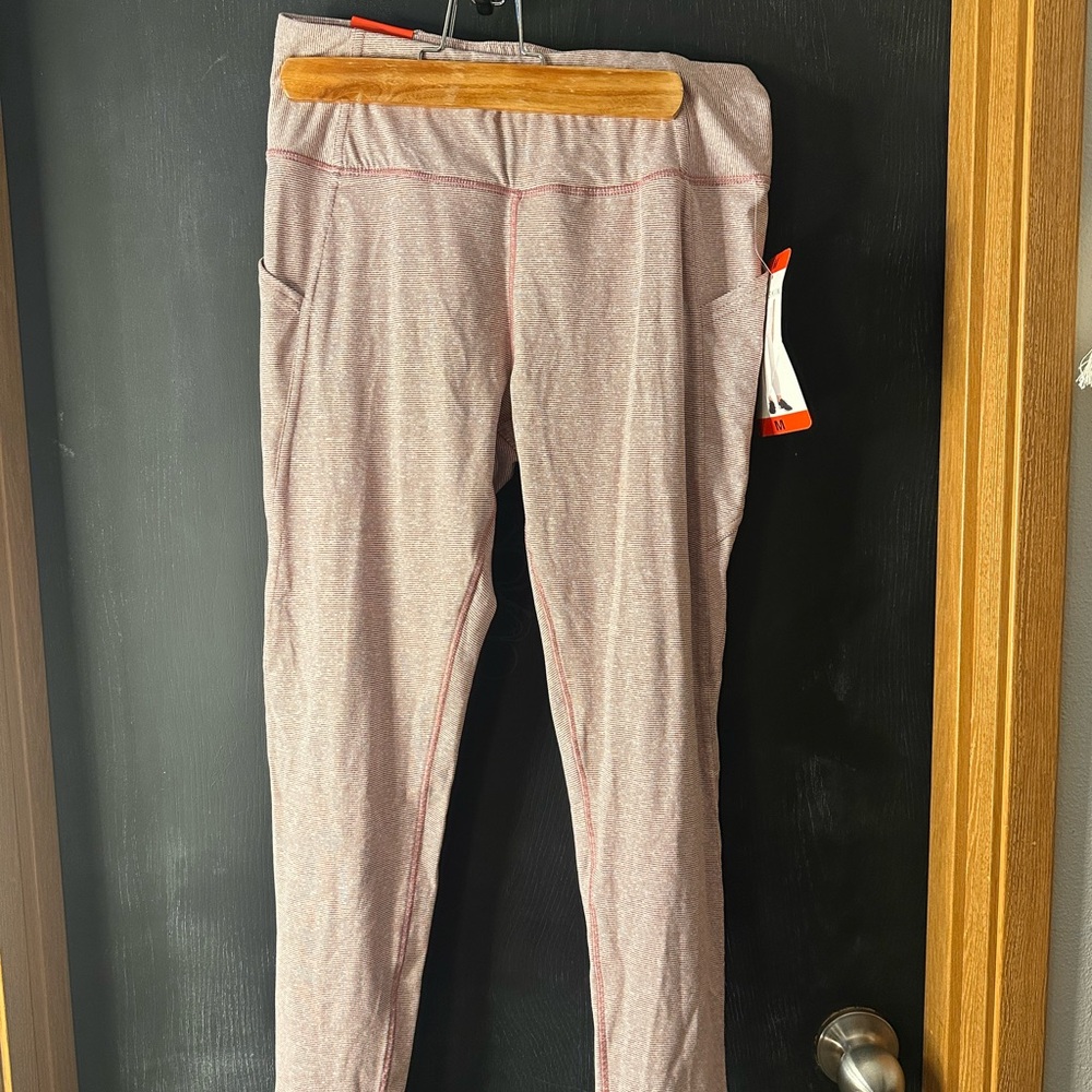 Shimmery Light Mauve Athletic Leggings